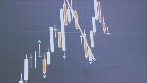 Economics indicators technical analysis chart background 스톡 동영상 89027254