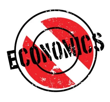 Economics rubber stamp Stock Illustration