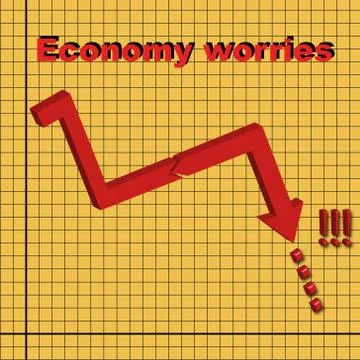 Economy chart Stock Illustration