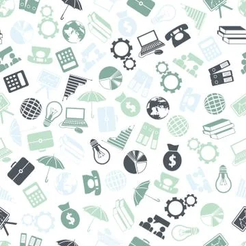 Economy seamless pattern Stock Illustration