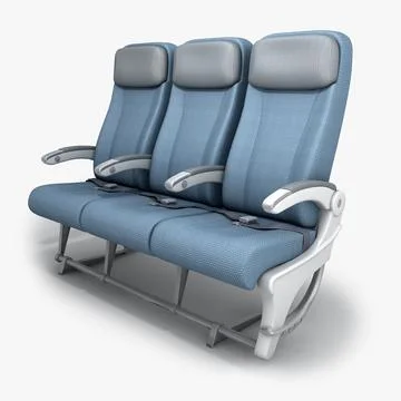 Economy Seat 3D Model