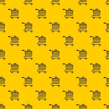 Economy trolley pattern vector Illustrazione stock
