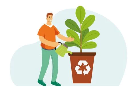 EcoRevive Concept Illustration Stock Illustration