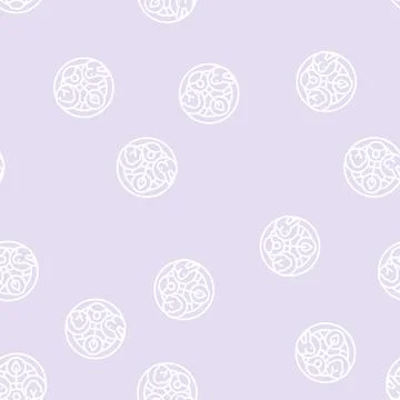 Ecosystem ecology line seamless pattern Stock Illustration