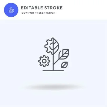 Ecosystem icon vector, filled flat sign, solid pictogram isolated on white, l Stock Illustration