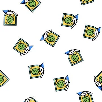 Ecosystem protect vector seamless pattern 스톡 일러스트
