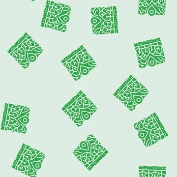 Ecotourism environmental glyph seamless pattern Stock Illustration