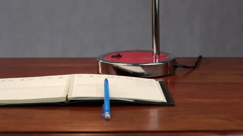 Ecriture cahier journal intime Video stock 88126341