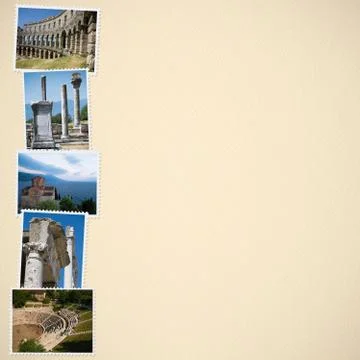 Ecru paper background Stock Photos