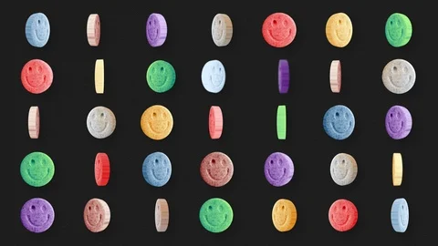 Ecstasy MDMA 4K loop Stock Footage 106560992