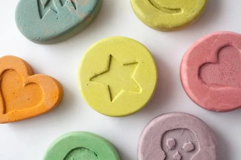 Ecstasy pills Stock Photos