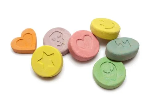 Ecstasy pills Stock Photos