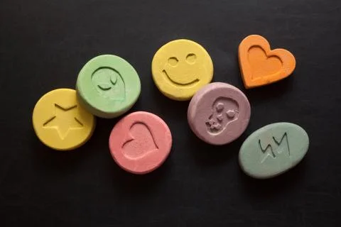 Ecstasy pills Stock Photos