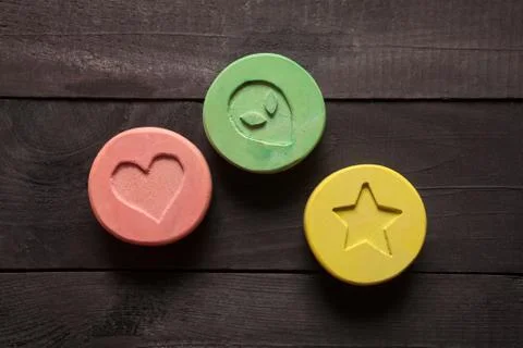 Ecstasy pills Stock Photos