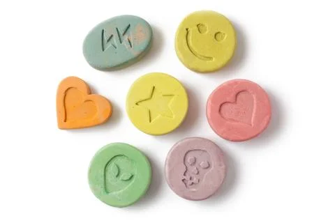Ecstasy pills Stock Photos