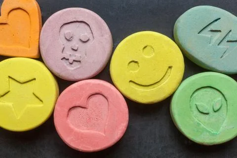 Ecstasy pills Stock Photos