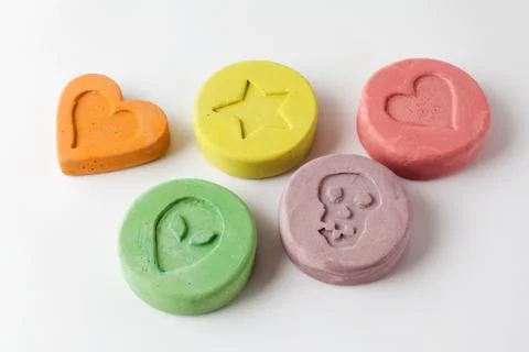 Ecstasy pills Stock Photos