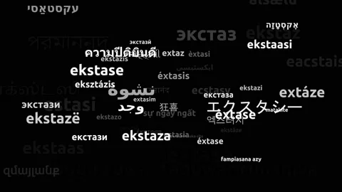 Ecstasy Translated in 58 Worldwide Languages Endless Looping 3d Zooming Wordc Video stock 145208923