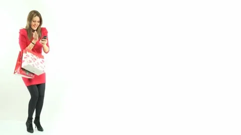 Ecstatic shopping Stock Footage 10775090