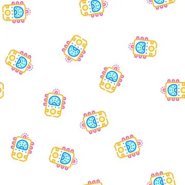 Ectoplasm paranormal detector vector seamless pattern イラスト素材