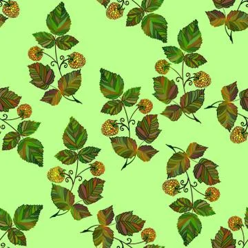 Ector colored raspberry pattern Stockillustratie