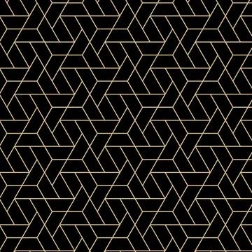 Ector seamless pattern. Modern stylish texture with monochrome trellis Stock Illustration