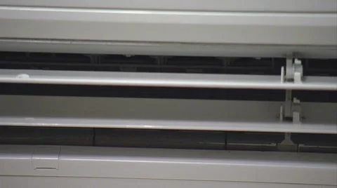 ECU, air condition vent rotating Stock Footage 8537597
