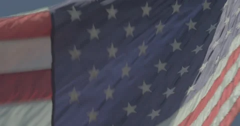 ECU of american flag 4k Stock Footage 40751135
