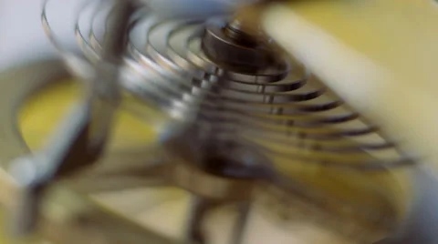 ECU clock hairspring Video stock 35004036