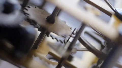 ECU clockwork mechanism Stock Footage 35002194