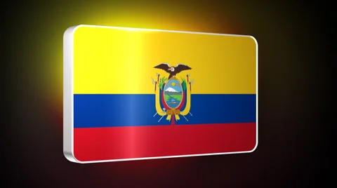 Ecuador 3d flag Stock Footage 5058284