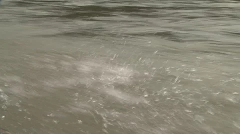 Ecuador, Amazon, Río Napo River, Spray from Bow of Boat Stock Footage 46078945