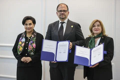 Ecuador and the EU Sign a Declaration to Strengthen Migration Management and Bor 库存照片