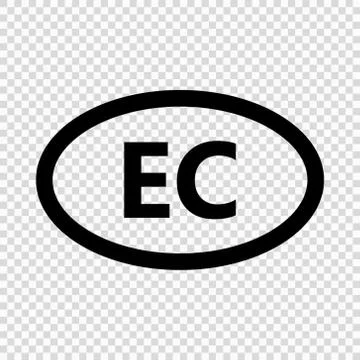 Ecuador code symbol. short country name. Domain name Stock Illustration