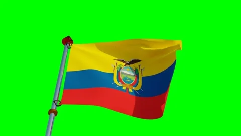 Ecuador Flag in 3D Stock Footage 157742764