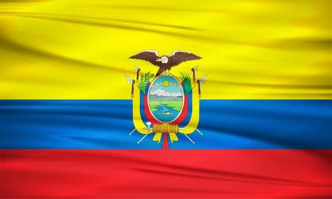 Ecuador Flag and Editable Vector Ecuador Country Flag Stock Illustration