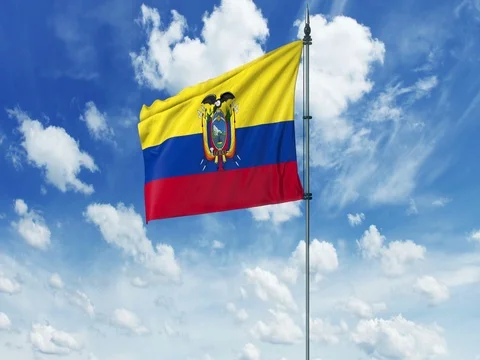 Ecuador flag animation, alpha channel Stock-Footage 78622173