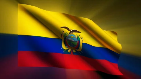 Ecuador Flag Stock Footage 874045