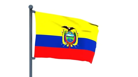 Ecuador Flag Stock Footage 150196584