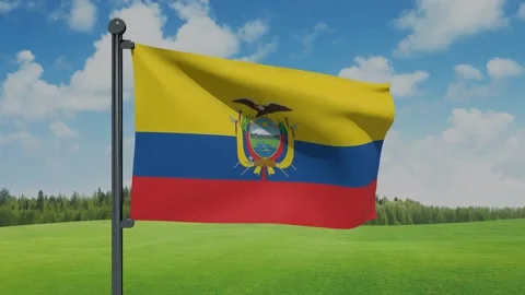 Ecuador Flag Stock Footage 151862318
