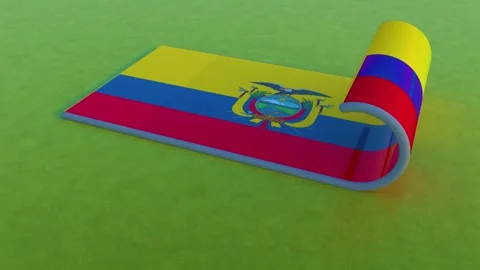 Ecuador Flag Video stock 257878899