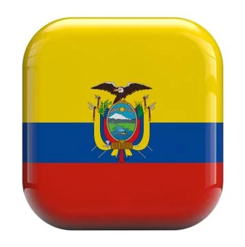 Ecuador flag icon image Stock Illustration