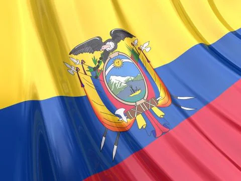 Ecuador Flag Stock Illustration