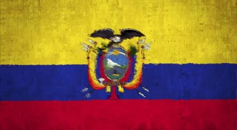 Ecuador Flag Stock Illustration