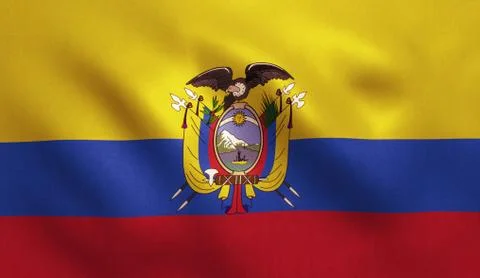 Ecuador Flag Stock Illustration
