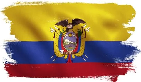 Ecuador Flag Stock Illustration