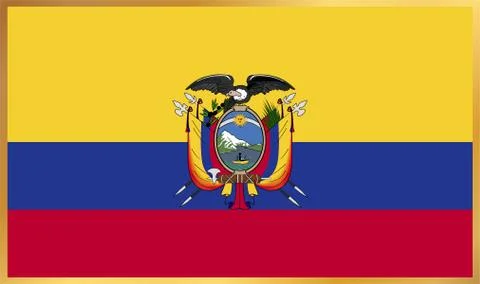 Ecuador Flag Illustration Stock Illustration