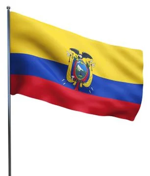 Ecuador Flag Image Stock Illustration