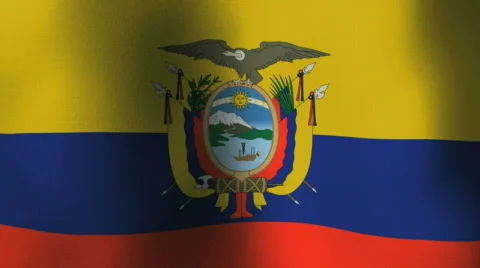 Ecuador Flag loop Stock Footage 285426