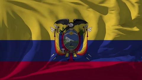 Ecuador Flag Loop Stock Footage 295747413